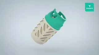 Ragasco composite LPG cylinders  - 360&deg; view