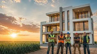 We Created a Dream 3-Story Modern House in Nature | Full Cinematic Construction Journey in 8K HDR