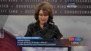 &bull; Gov. Sarah Palin &bull; Iowa Freedom Summit &bull; 1/24/15 &bull;