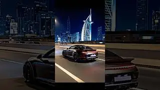 Porsche 911 night drive in Dubai #relaxing #car #porsche #driving #dubai #music