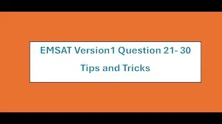 Math EMSAT version 1 questions 21- 30