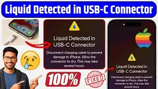 Liquid Detected in USB-C Connector Problem 100% Fixed on iPhone | iPhone Not Charging Solved ✅