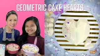 EASY GEOMETRIC CAKE HEARTS THAT LOOK LIKE JEWELS 💕CAKE DECORATING TUTORIAL | By Glamour and Sugar