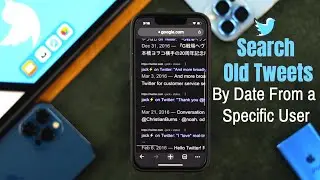 Find Old Tweets From Someone by Date!