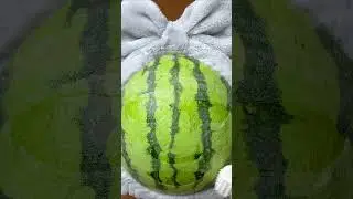 FASTEST Makeup on Fruit ASMR #short#asmr#makeupsatisfying#makeuptutorial#makeuphaul
