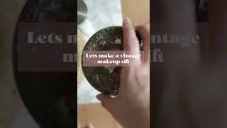 How to DIY a Vintage Makeup Sifts for your Powder Jars and Compacts #shorts