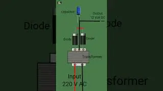 AC to DC Converter using Transformer #electronic #shorts