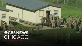 Texas National Guard leaving Illinois
