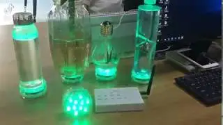GFLAI Remote Controllable LED Light Up Puck for Ice Bucket,Drinks,Vase,Fish Tank Factory Wholesale