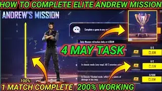How To Complete 4 june Elite Andrew Mission Full Details |  Free fire elite Andrew Mission Complete