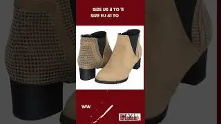 Faux Leather King Size Handmade Ankle Boots