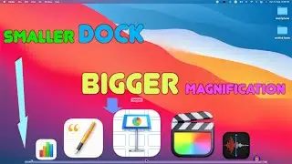 How to make Dock tiny and BIGGER magnification on macOS