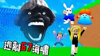 逃離67海嘯：帶著我的寶物，快點逃離！……Escape Disasters for Memes | ROBLOX