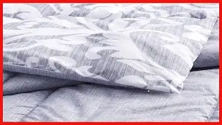 Amazon Basics Ultra-Soft Light-Weight Microfiber Reversible Comforter Bedding Set - King