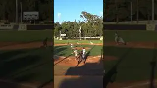 Runner Thrown Out By A Mile!