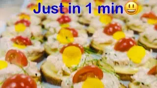 The Only Party Appetizer You Need: Smoked Salmon Bites !!Just under 5 minutes#recipe 