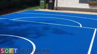 Polymeric Surface Basketball Court Installation in Cheadle, Cheshire | School Long Jump