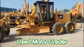 used cat 140k motor grader 454l fuel capacity with 14ft blade