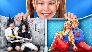 Pacar MISS CIRCLE vs Pacar MS DELIGHT Di RUMAH KECIL! Paper Education vs Poppy Playtime