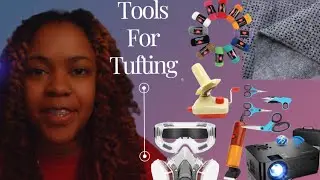Supplies for making rug art | Tufting beginners