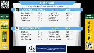 Newdigate CC, Surrey 1st Xl v Wallington CC 1st XI