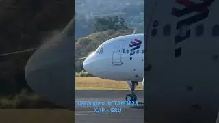 Decolagem do TAM3823 XAP - GRU #chapeco #aviation #spotter #latam