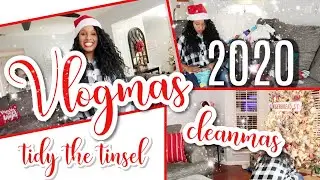 VLOGMAS 2020 | CHRISTMAS CLEAN WITH ME | TIDY THE TINSEL | CLEANMAS | CLEAN WITH ME
