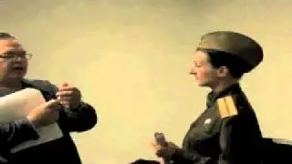 Yuri Tsapayev directs Julia Heller for the scene in Contractor's routine, 2011