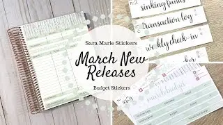 March NEW Releases | Budget Stickers | Sara Marie Stickers |
