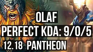 OLAF vs PANTHEON (JNG) | 9/0/5, 74% winrate, Legendary | EUW Master | 12.18