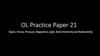 Teaching Circle OL/IGCSE Physics: Paper 2 Practice Paper 1