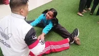 How To Do Leg Stretching For High Kicks | Karate Training