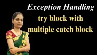 Try with multiple catch block in java| Try catch| Exception Handling| free java placement course