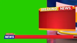 Free Green Screen Breaking News Bumper Template For News Channels | No Copyright &copy;️