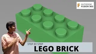 How to 3D Model a Lego Brick - Learn Autodesk Fusion 360