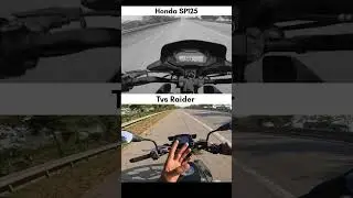 Honda sp125 vs Tvs Raider || #gearchallenge #shorts #kuldeepbaghel