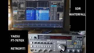 Yaesu FT-767GX IF to SDR Waterfall adapter retrofit in old radio