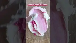 Easy textured flower tutorial | rose painting tutorial | modeling paste art