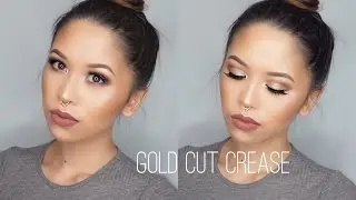Gold Cut Crease Makeup Tutorial | Vegas Nay Stardust Palette