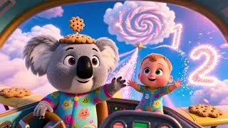 Koala Flies a Cookie Plane 🍪✈️ | Fun Animal Song for Kids | Sweet Adventure Nursery Rhyme
