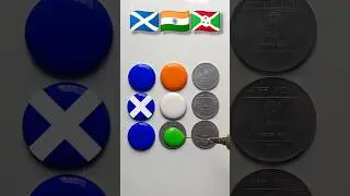 🏴󠁧󠁢󠁳󠁣󠁴󠁿🇮🇳🇧🇮 National Flag Art || Water Drop Colour ||#viral #art #shorts #republicday #india