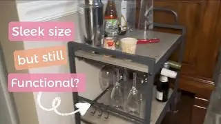 Bar Cart for The Home Review | 3 Tier Rolling Cart with Wine Rack
