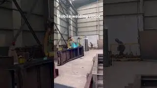 98% seams of screen was welded by Xiaomeng mobile welding robot#machine #steel #project #china