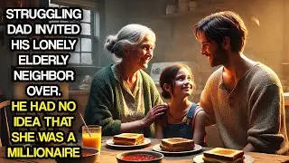 Struggling Dad Invited His Lonely Elderly Neighbor Over. He Had No Idea That She Was a Millionaire