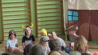 Betty as a mouse in a school play