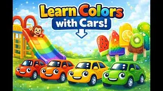 Colorful Cars Cartoon Compilation  Learn English Colors for Kids  Fun Vehicles & Playtime