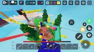 Playing bedwars lucky block squad with @Ykhannahhhhh #roblox #roblox #roblox