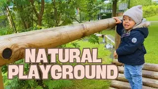 Natural Playground Equipment | Toddler Exploring Nature & Learning