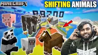 SHIFTING ALL ANIMALS TO MY ZOO IN MINECRAFT || BB IS LIVE