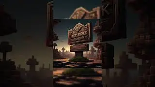 Blok Dark Oak Sign di Minecraft tapi Versi AI! #shorts